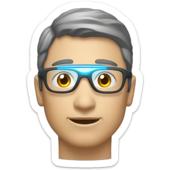 Une personne en train de conquérir le monde avec un pouvoir de rayon laser magique sticker