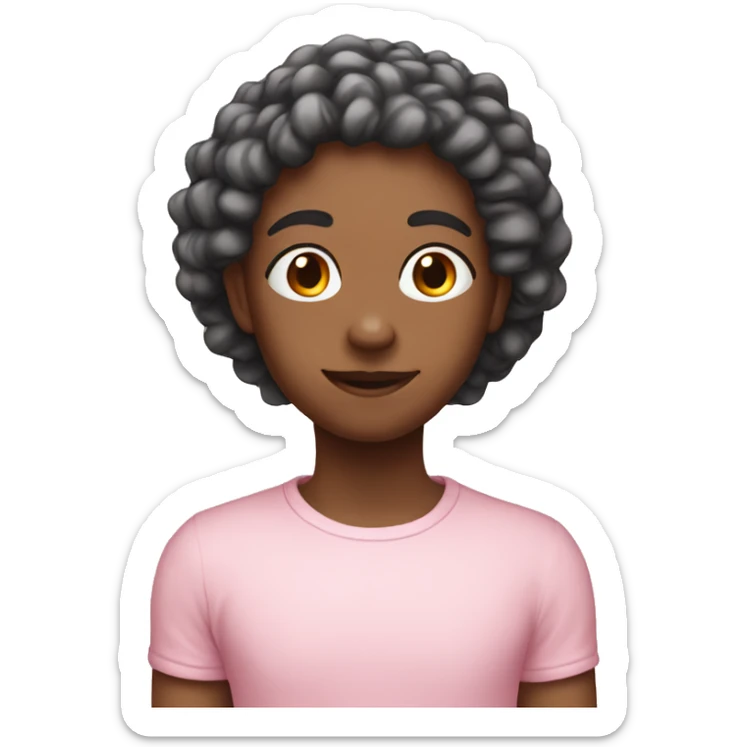 present light pink sticker