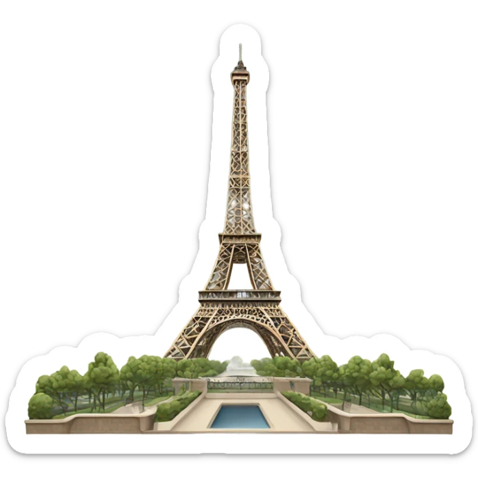 Eiffel tower sticker