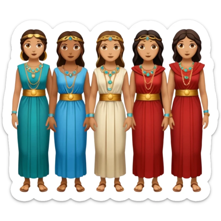 mujer cartagineses y romanos cuerpo entero sticker