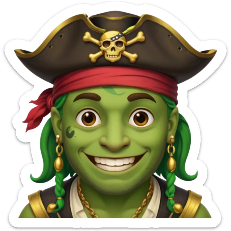Create me an Emoji of grog from the game Sea of Thieves sticker