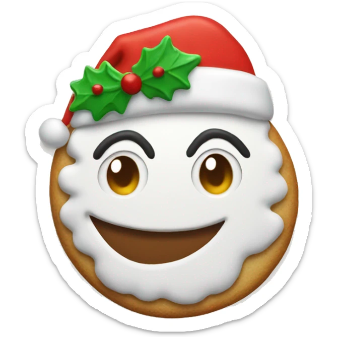 Christmas cookie sticker