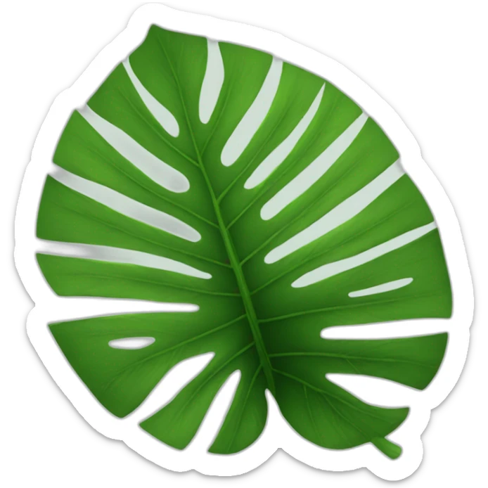 jungle leaf sticker