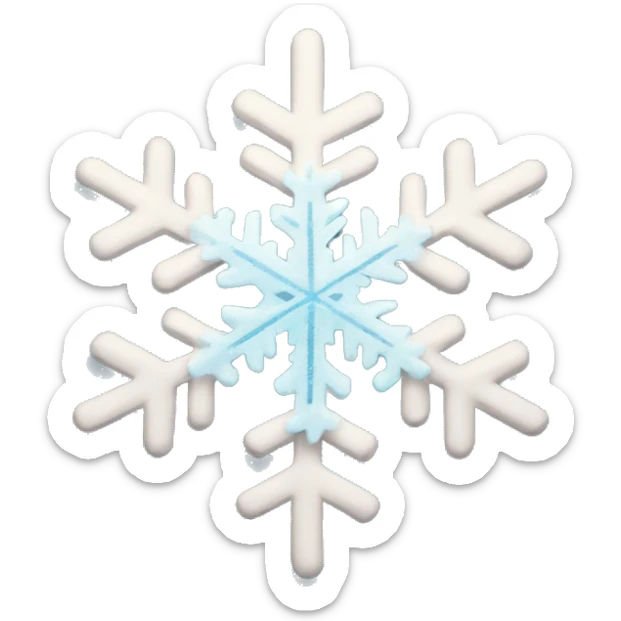 snowflake sticker