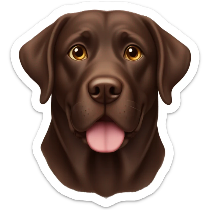 Chocolate lab sticker