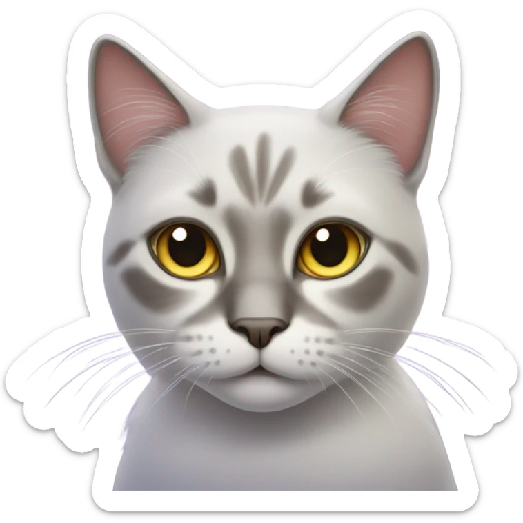 Cat with star eyes sticker
