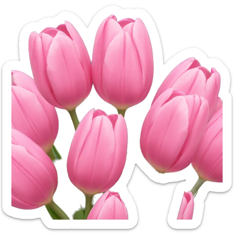 Pink tulips sticker