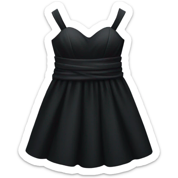 fancy black dress sticker
