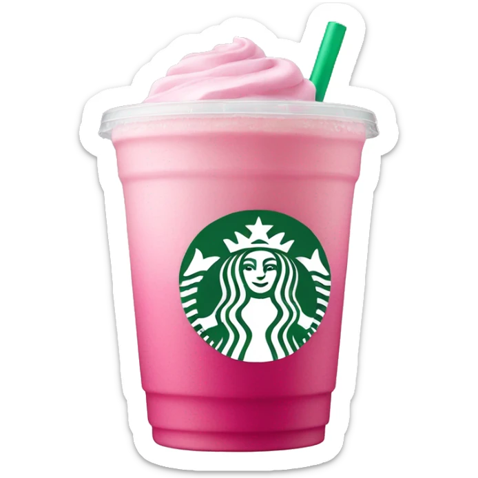 starbucks pink drink  sticker