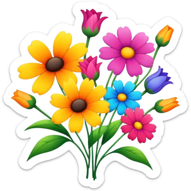 Flowers sticker