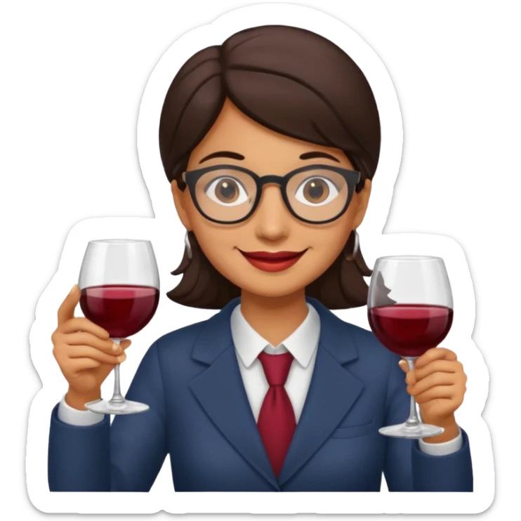 Italian accountant who loves red wine fishing movies sticker