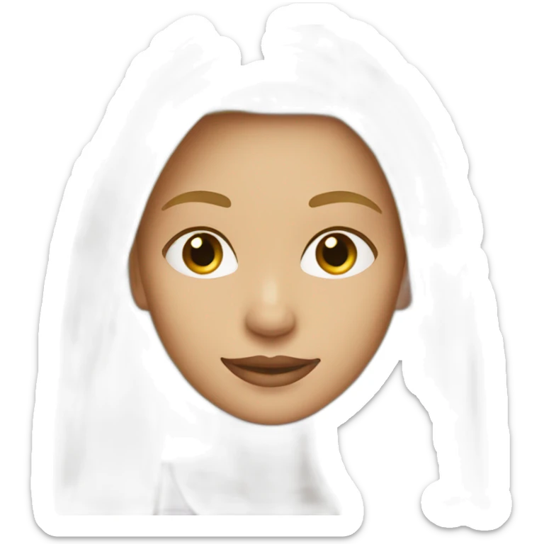 blond woman straight hair coloured top sticker