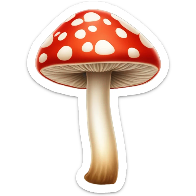 Mushroom sticker