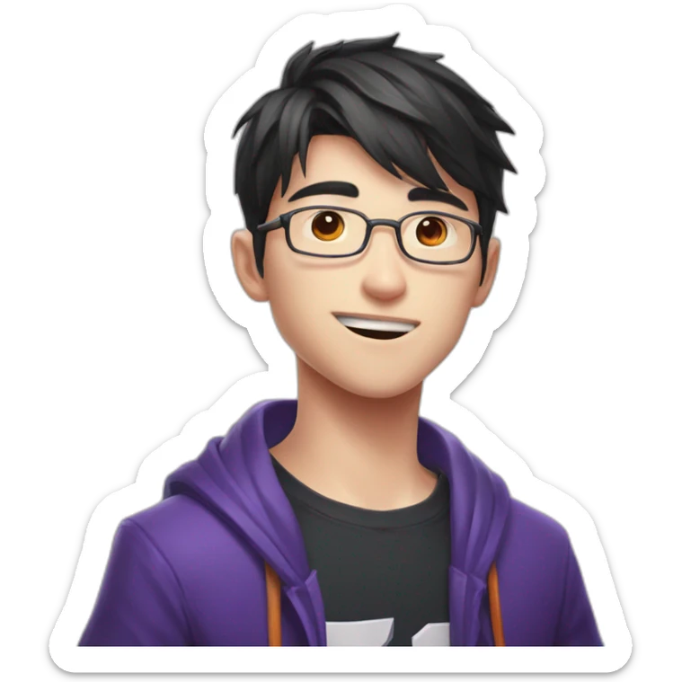 Le joueur de League of legends FAKER qui fait chut sticker