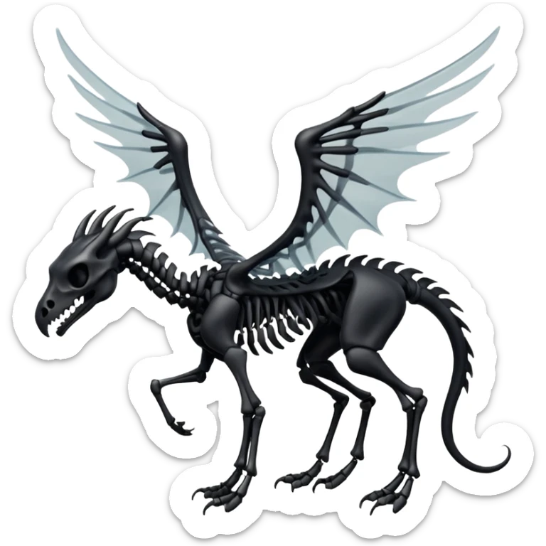 thestral: Winged horses visible only to those who have witnessed death and understand its significance. sticker