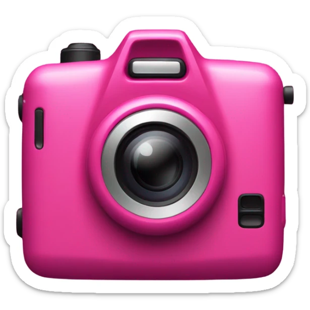 Pink digital camera  sticker