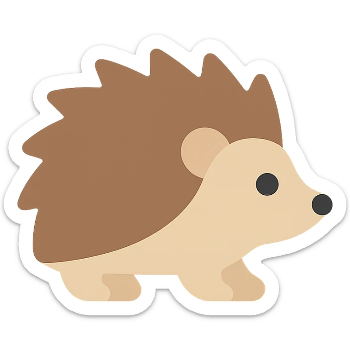 Hedgehog sticker