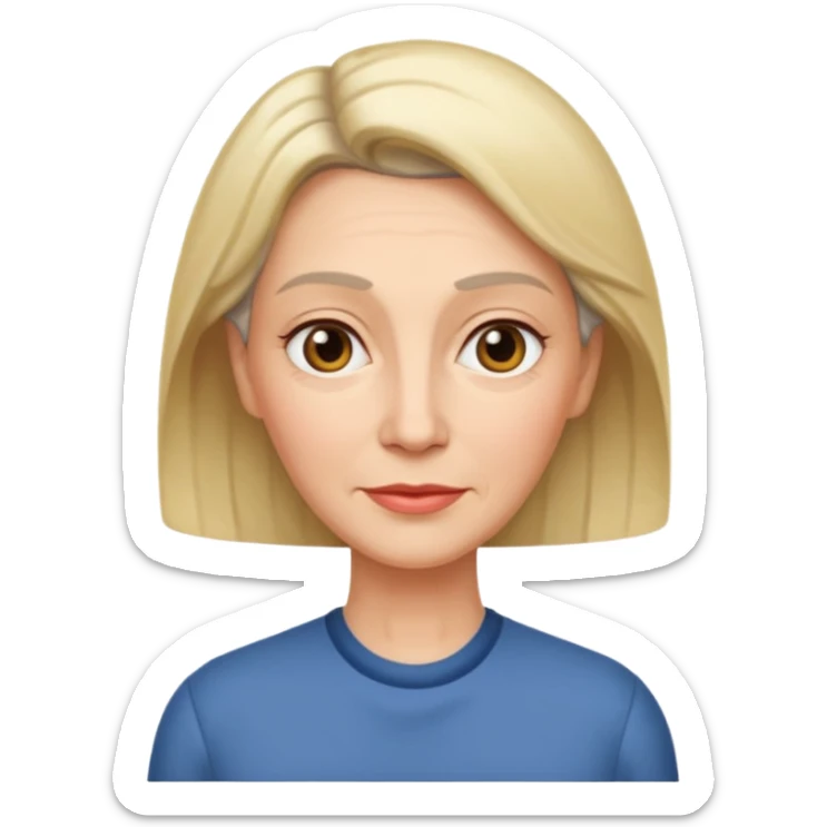 just like the last one but make the mother taller  and older with a side part sticker