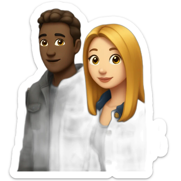 Homme dans un métro a côté d une femme qui pue sticker