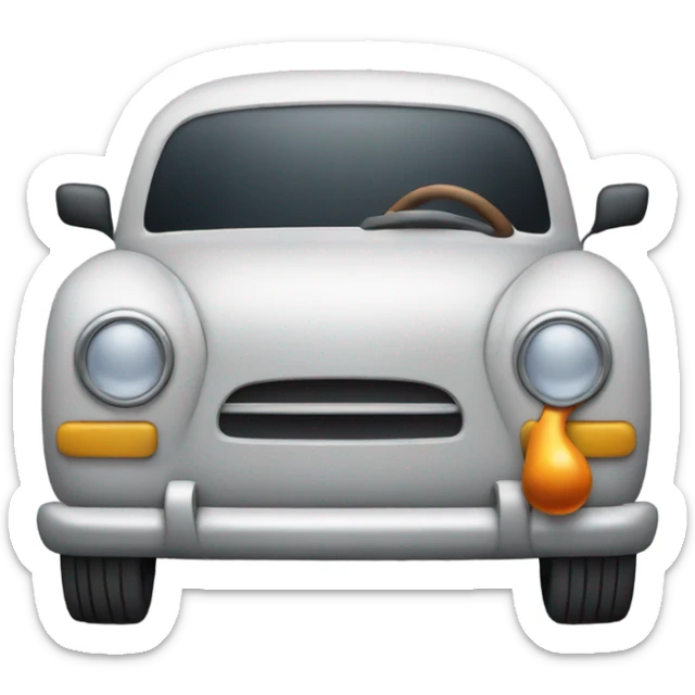 Car with a pipe sticker