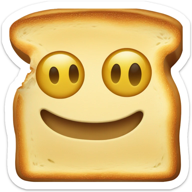 happy toast sticker