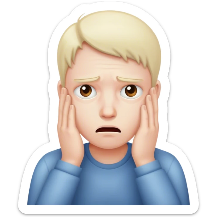 Ma tête quand je vais faire beaucoup d’examen et que je sais rien sticker