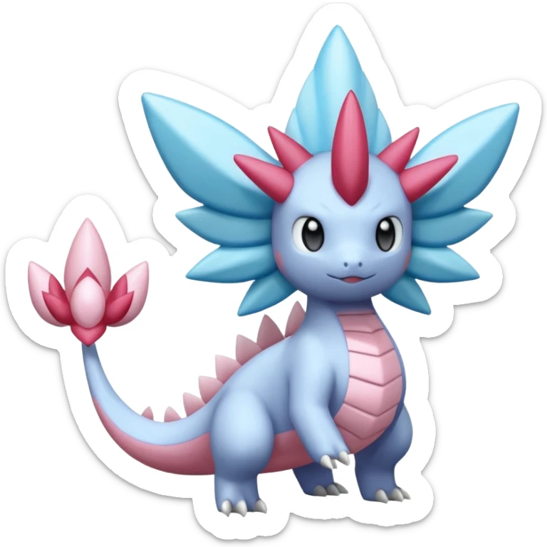 Diancie-Palkia-Amaura-Aurorus-Salamence-aesthetic-fusion sticker
