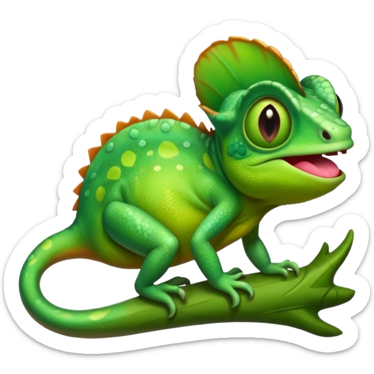 Quiero un camaleón que sea tierno y que sea parecido a él de Disney sticker