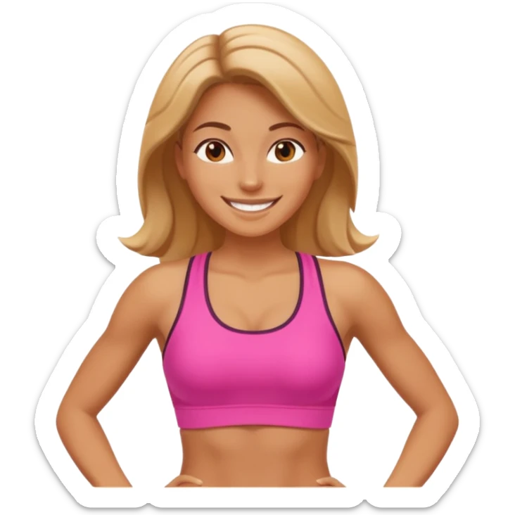 j'ai besoin d'un emoji qui encourage les femme a faire le sport sticker