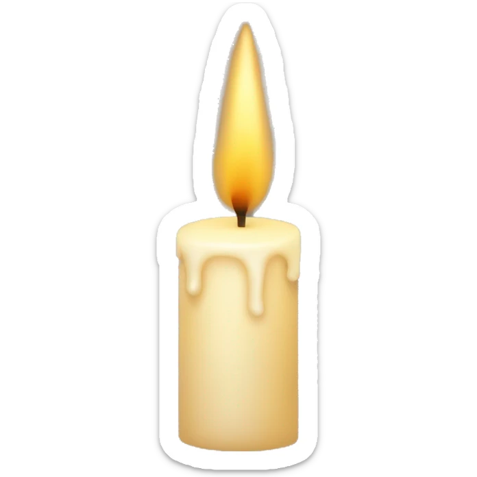 christmas candle sticker