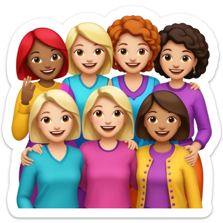 groupe de femmes sticker