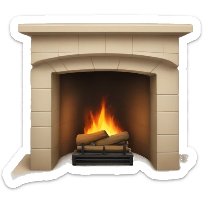 Home Fireplace  sticker