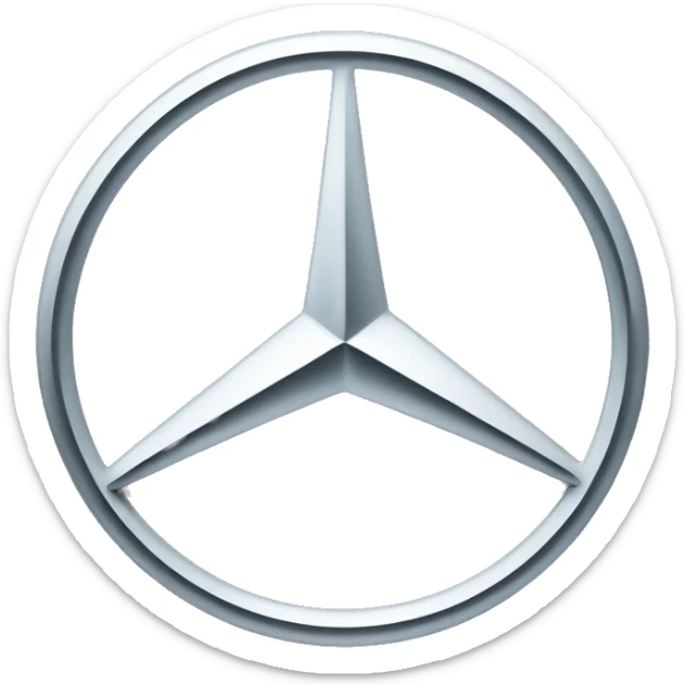 Mercedes logo sticker