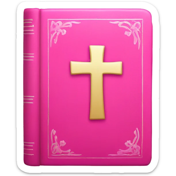 pink bible sticker