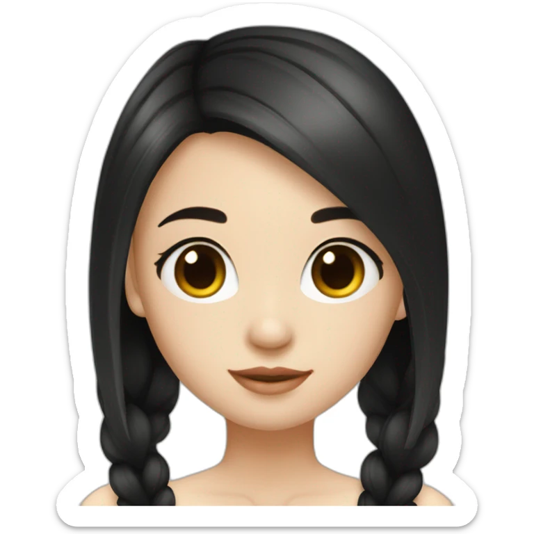 Beautiful girl,Black hair,long hair,Black eyes,Chinese sticker