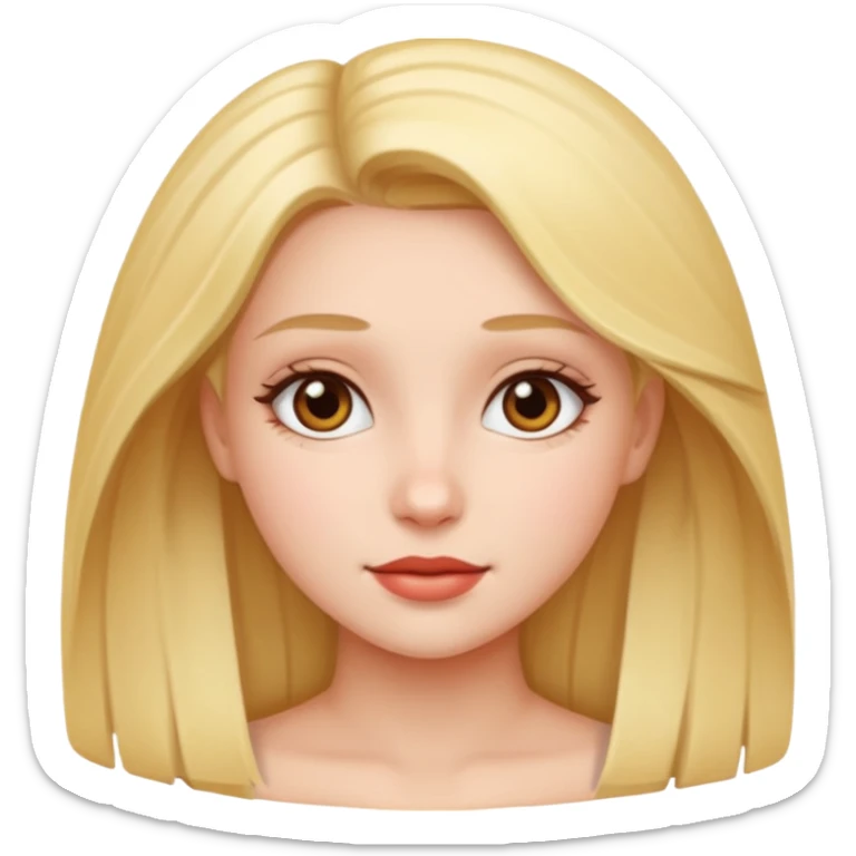 The beautiful girl  sticker