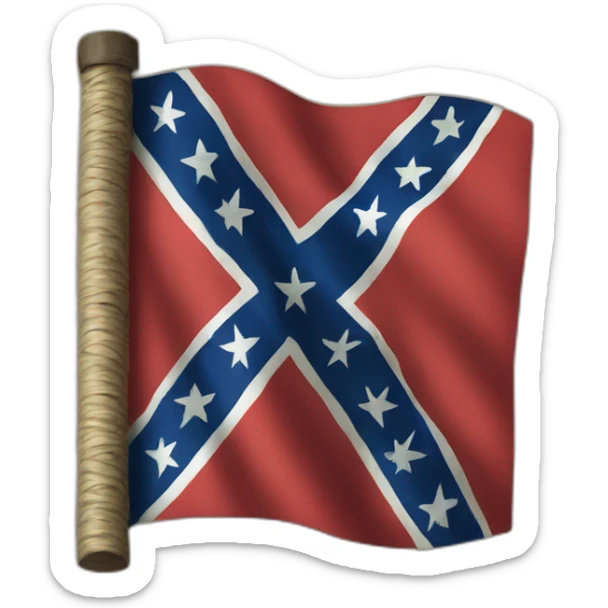 Confederate flag sticker