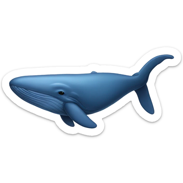 Blue whale sticker