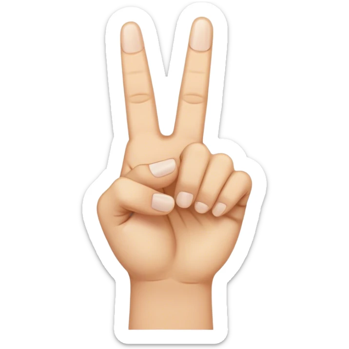 Middle finger sticker