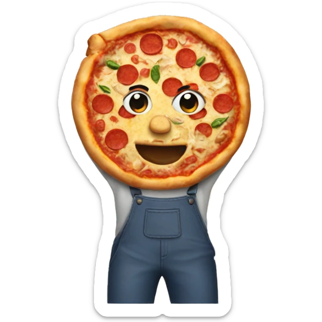 Pizza sticker