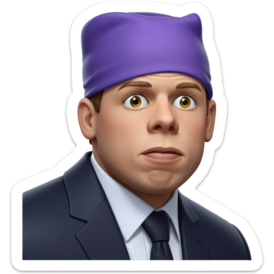 formal portrait of a man sticker