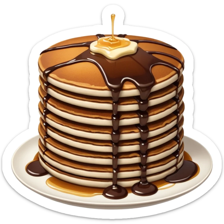 Chocolate pancakes sticker