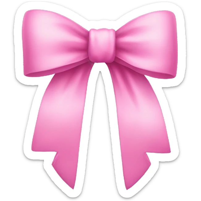 pink bow sticker
