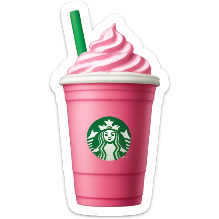 Pink drink starbucks sticker