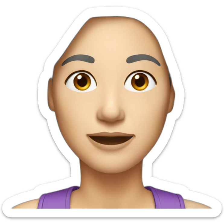 women wearing headset, age 55, no glasses, brown hair, eye color gray sticker