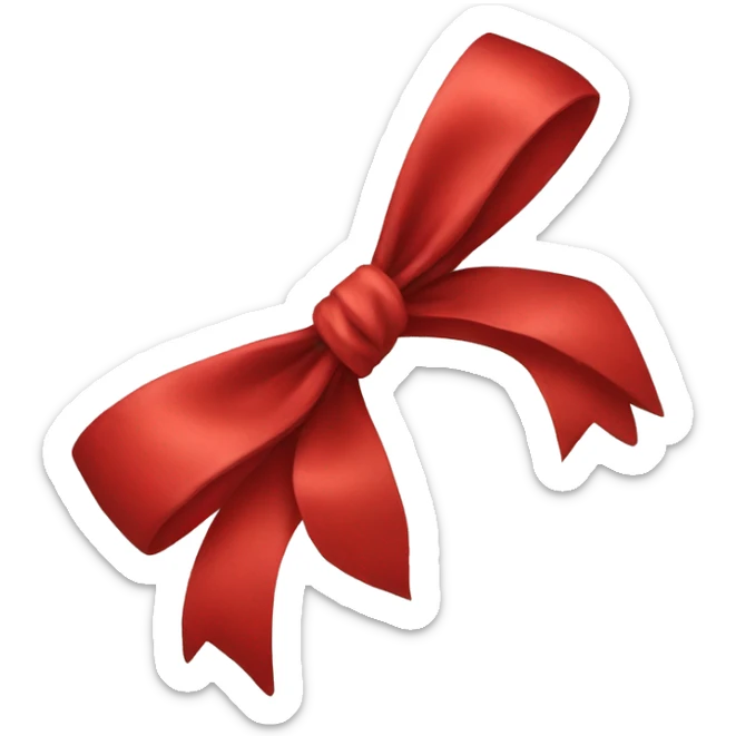 red bow sticker