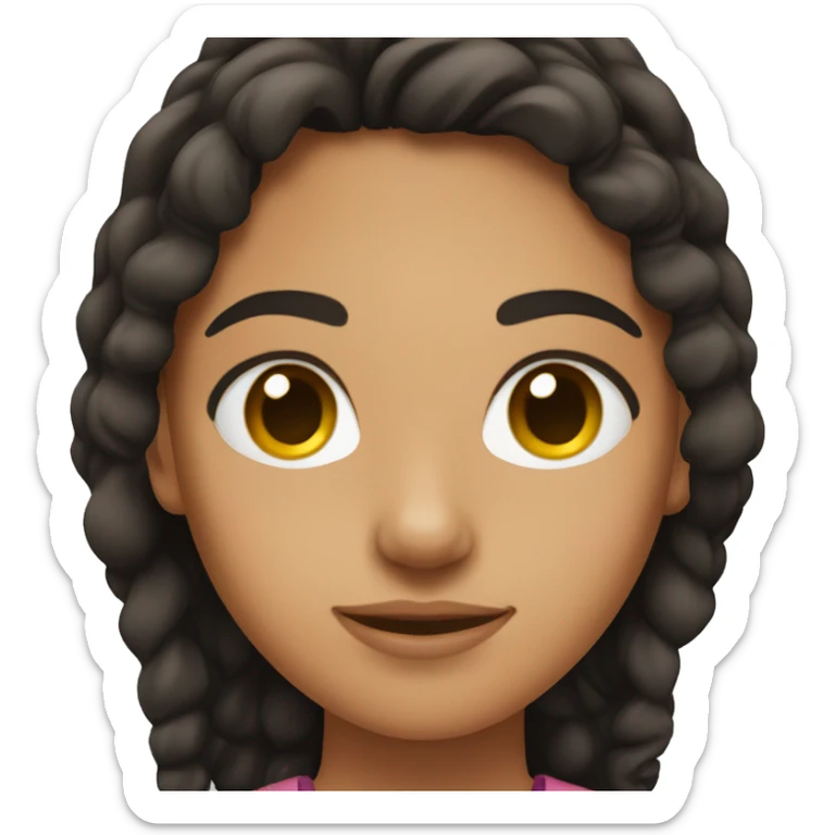 Hispanic teenage girl sticker