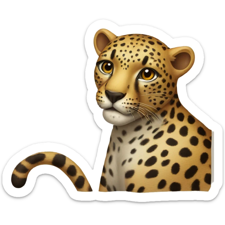 leopard sticker