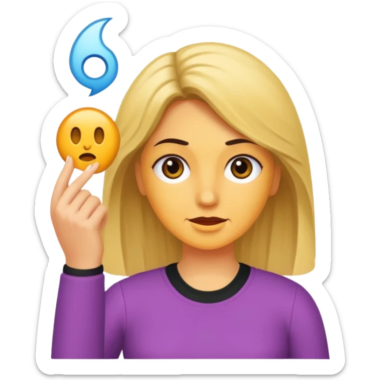 wütende frau reißt sich ihre haare raus vor Wut sticker