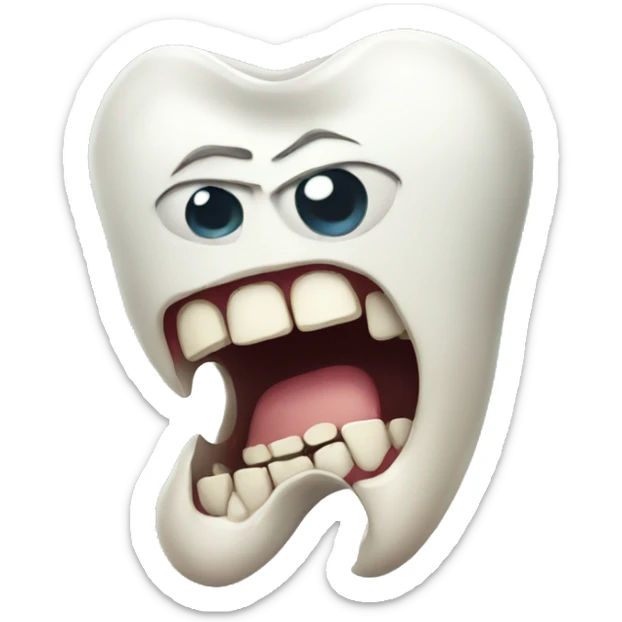 Rotten tooth sticker